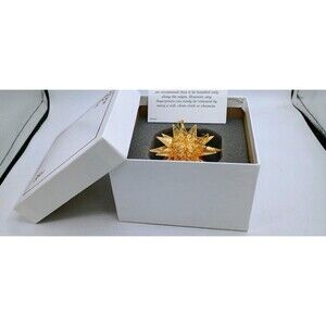The Danbury Mint Annual Gold  Christmas Ornament In Box  2007 -STAR BRIGHT